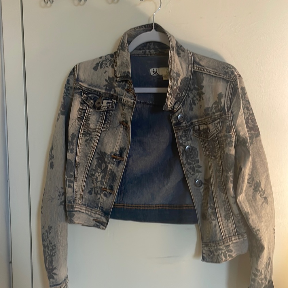 Flower Jean Jacket